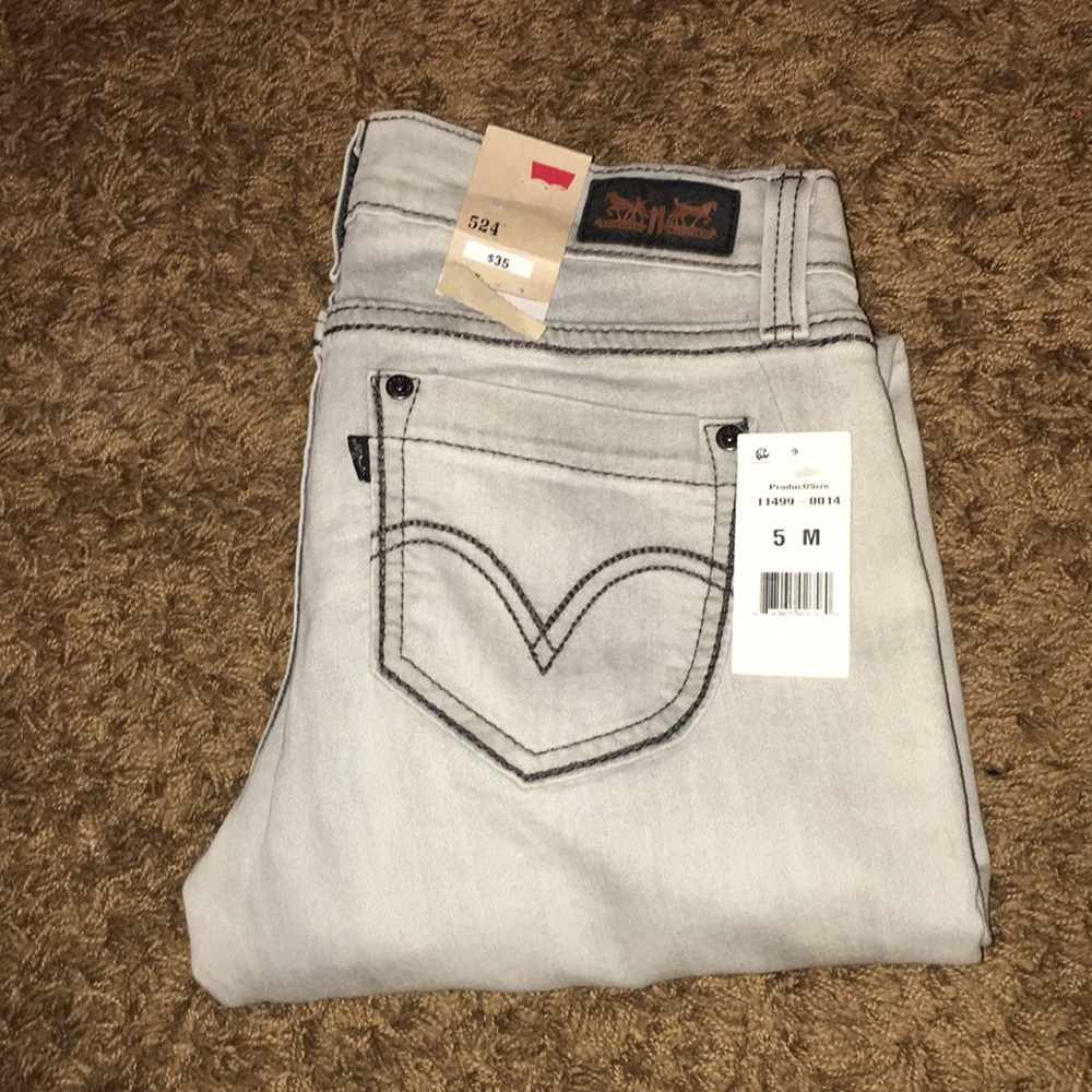 Gray Levi's jeans